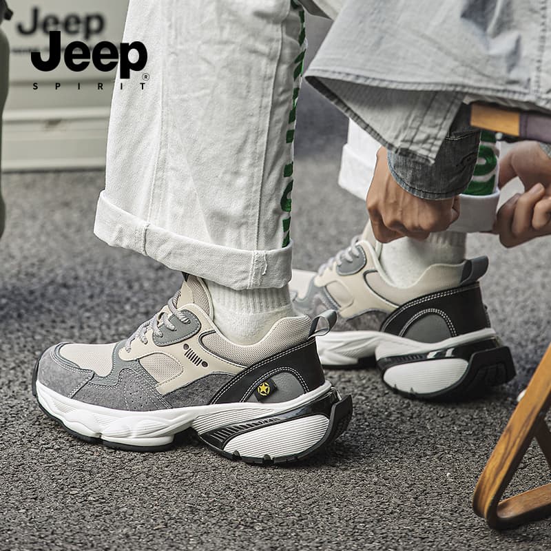 Кроссовки JEEP SPIRIT Низкий топ массивные кроссовки мужские TIME серый - изображение 10