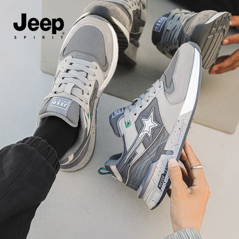 Кроссовки JEEP SPIRIT Leisure Collection Амортизация Устойчивость к истиранию Легкий Низкий Верх Повседневная обувь Мужская - изображение 11