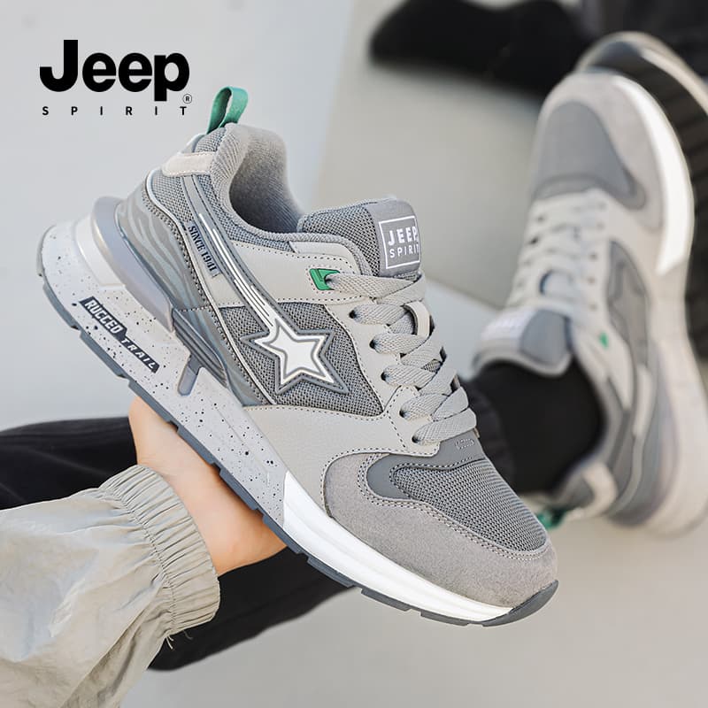 Кроссовки JEEP SPIRIT Leisure Collection Амортизация Устойчивость к истиранию Легкий Низкий Верх Повседневная обувь Мужская - изображение 10