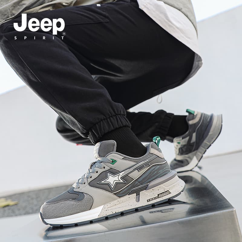 Кроссовки JEEP SPIRIT Leisure Collection Амортизация Устойчивость к истиранию Легкий Низкий Верх Повседневная обувь Мужская - изображение 14