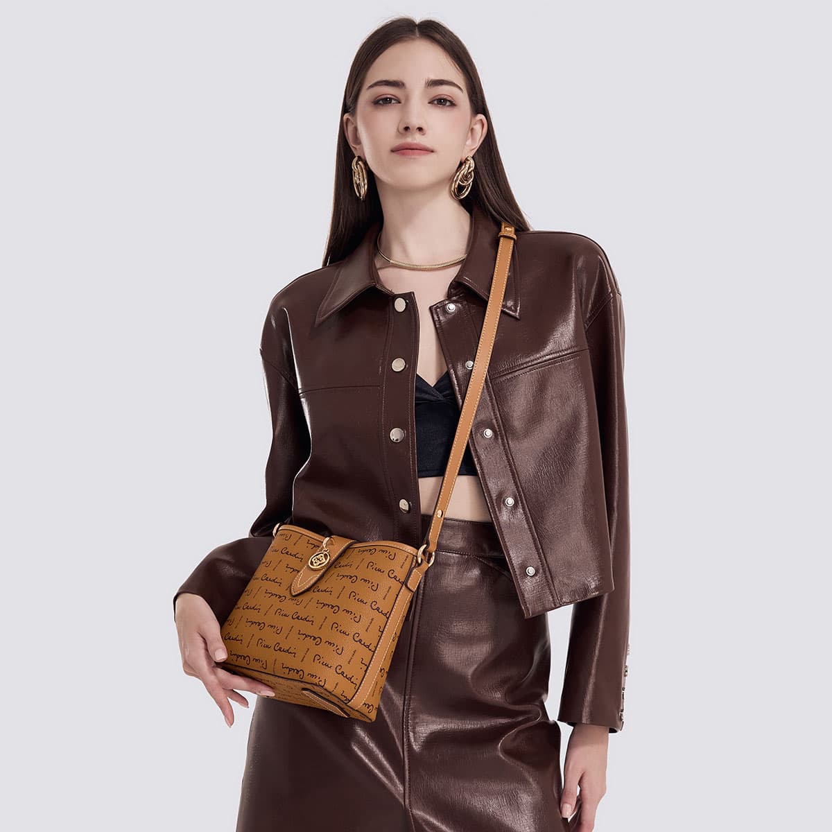 Сумка через плечо PIERRE CARDIN logo pvc - изображение 4