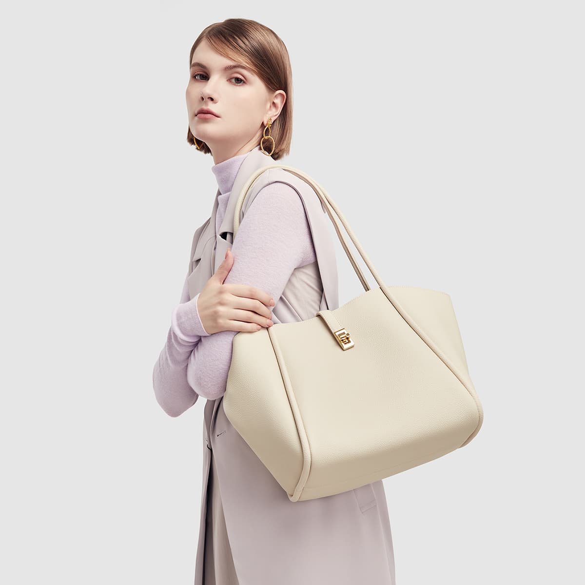 Мини-сумка PIERRE CARDIN Сумка-тоут из коровьей кожи сумка для покупок сумка через плечо сумка стандартная женская - изображение 3