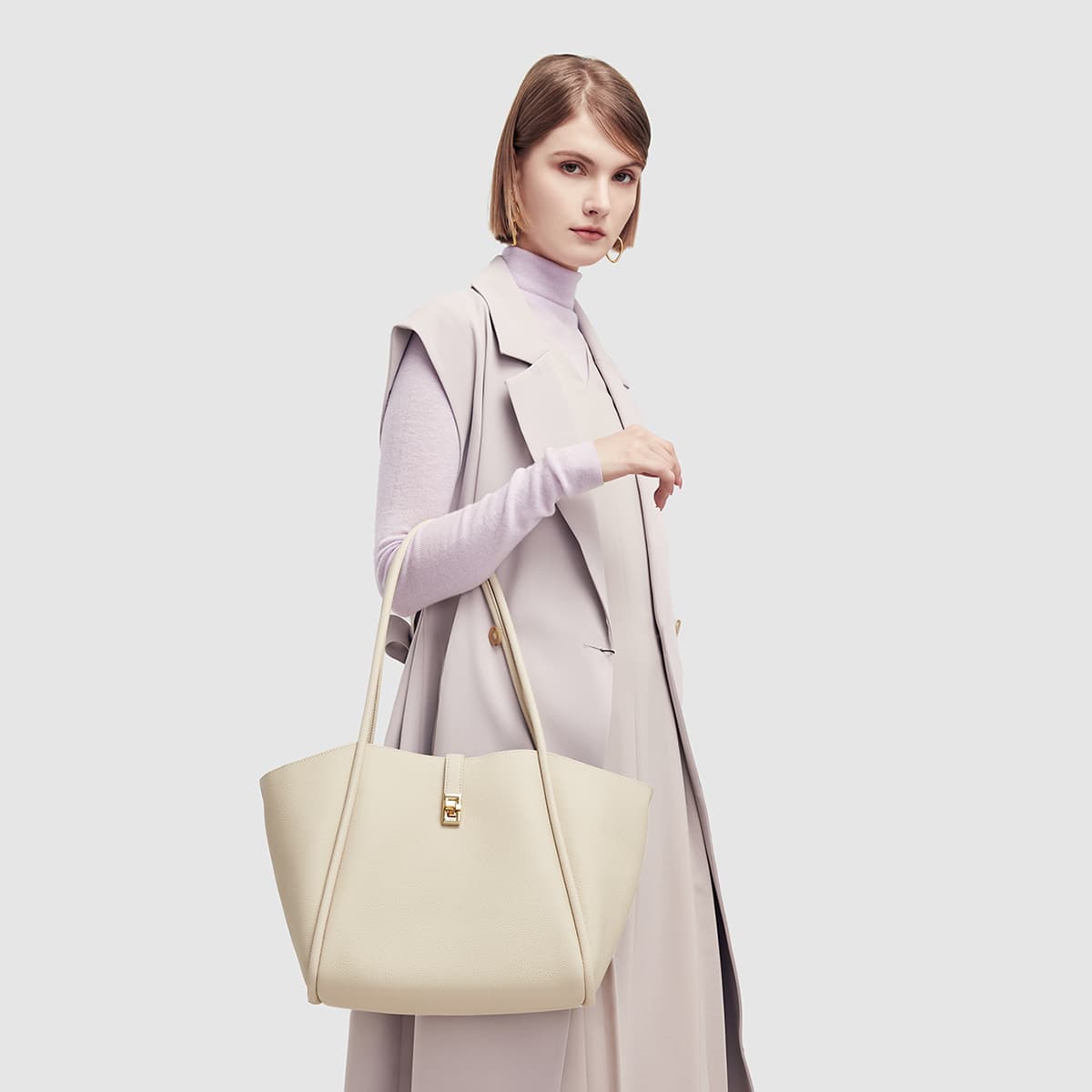 Мини-сумка PIERRE CARDIN Сумка-тоут из коровьей кожи сумка для покупок сумка через плечо сумка стандартная женская - изображение 4