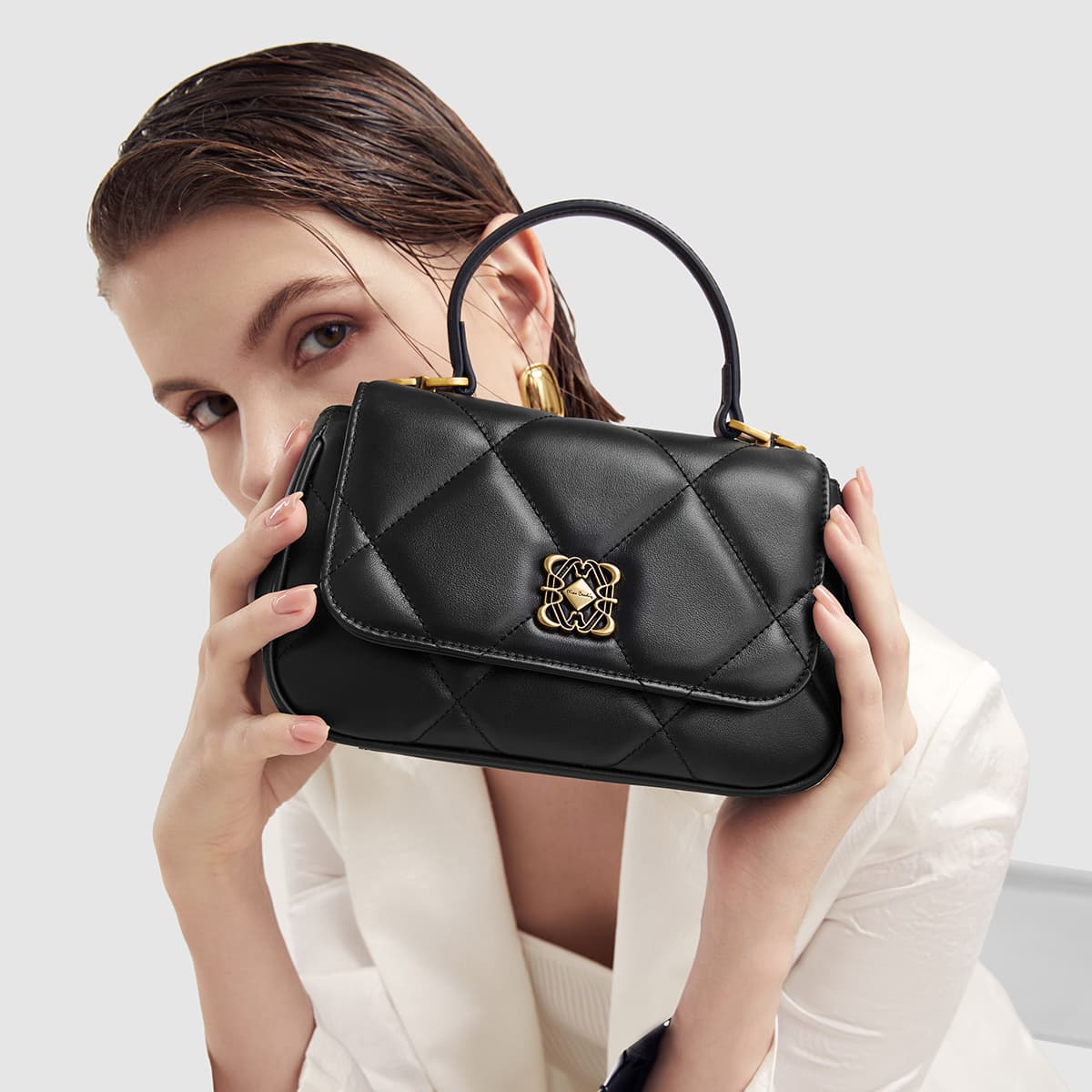 Сумка PIERRE CARDIN Сумка через плечо из коровьей кожи стандартная (стандартная) женская черная желтая коричневая бежевая - изображение 4