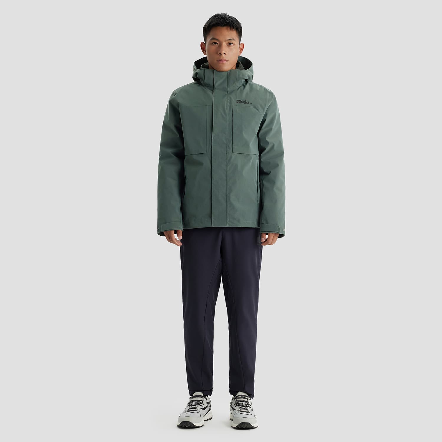 Демисезонная куртка Jack Wolfskin 600 Down Hooded 3-in-1 Jacket - изображение 5
