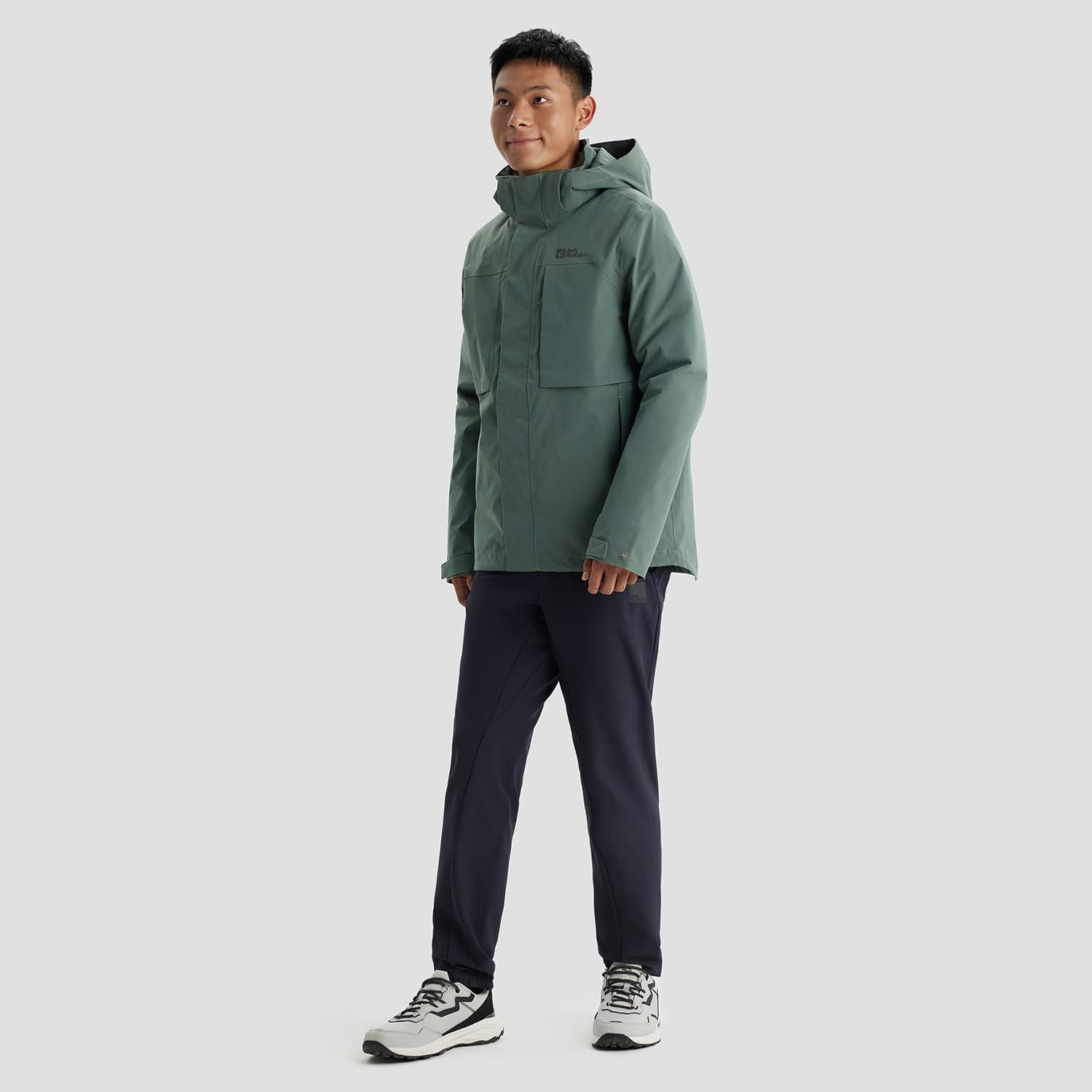 Демисезонная куртка Jack Wolfskin 600 Down Hooded 3-in-1 Jacket - изображение 6