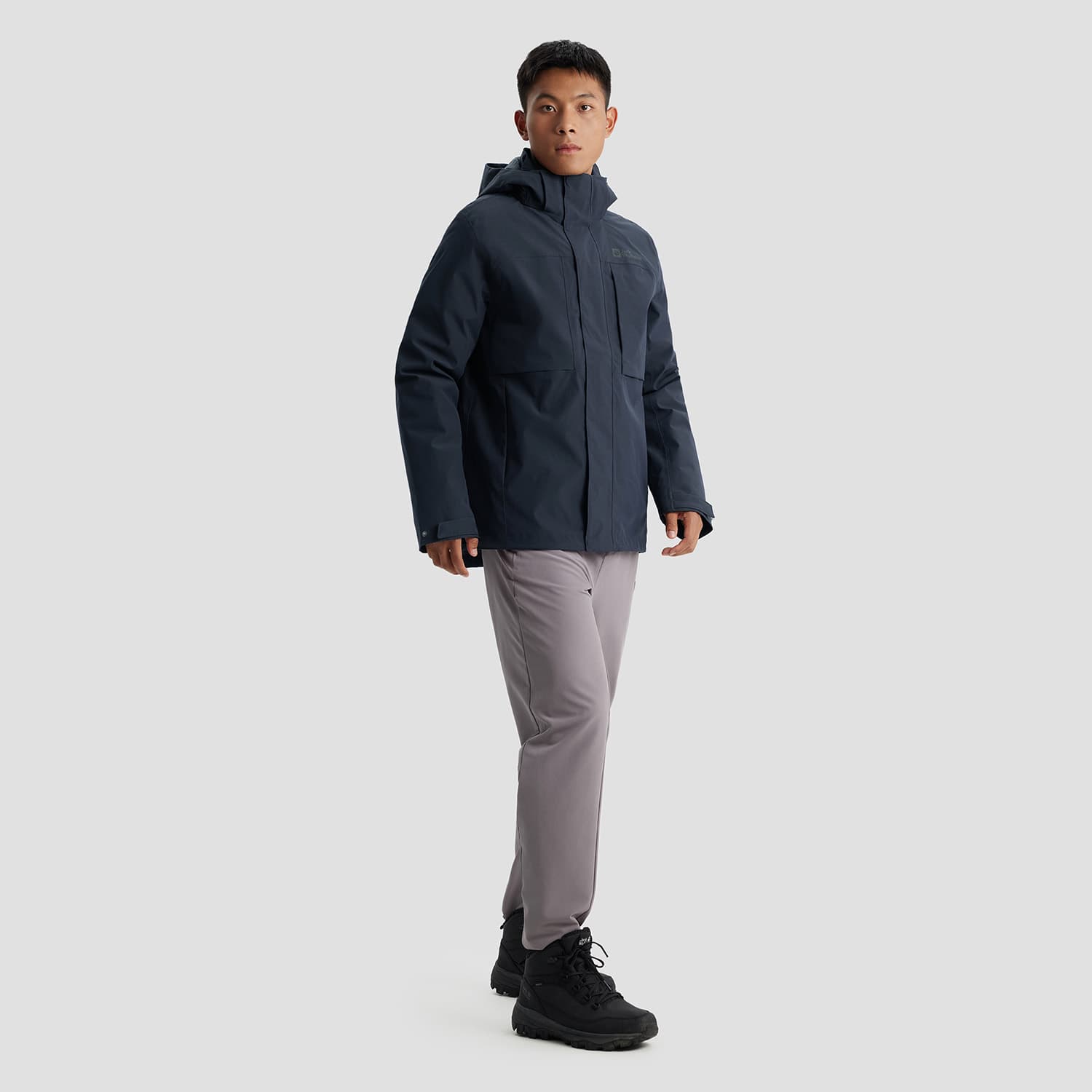 Демисезонная куртка Jack Wolfskin 600 Down Hooded 3-in-1 Jacket - изображение 11