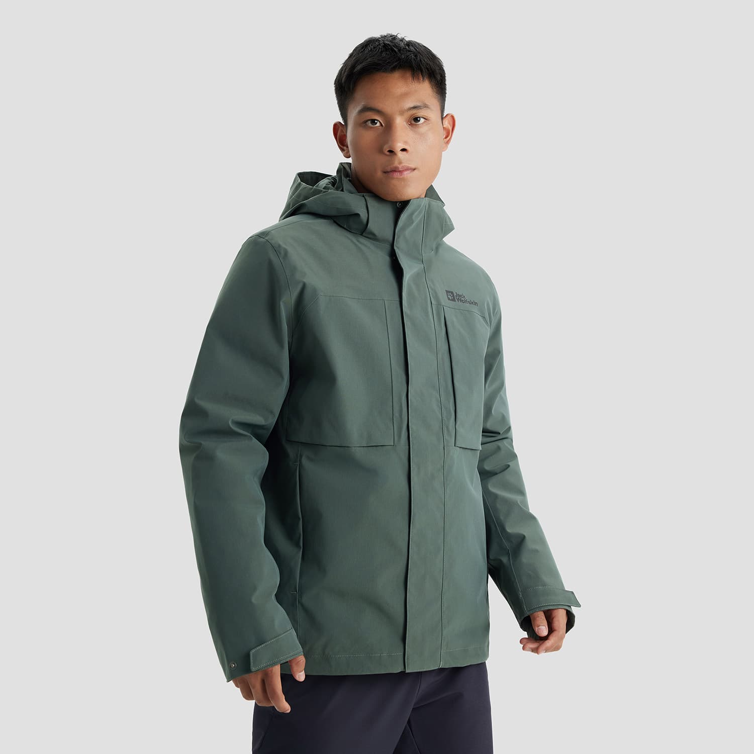 Демисезонная куртка Jack Wolfskin 600 Down Hooded 3-in-1 Jacket - изображение 7
