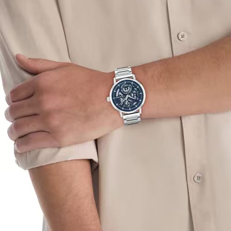 Механические часы Calvin Klein Кварцевый механизм Мужские часы 41mm*41mm*9,5mm Синий - изображение 7