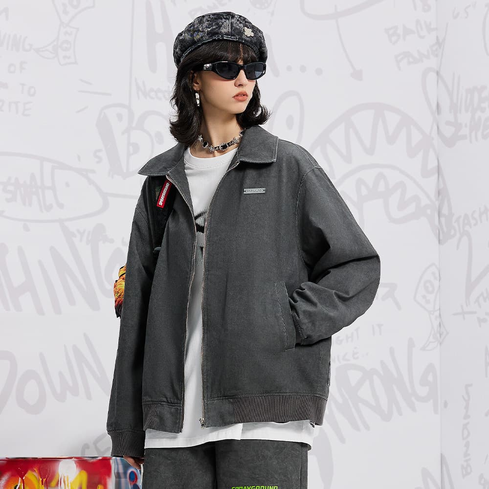 Куртка SPRAYGROUND Куртки и пальто унисекс темно-серый - изображение 6