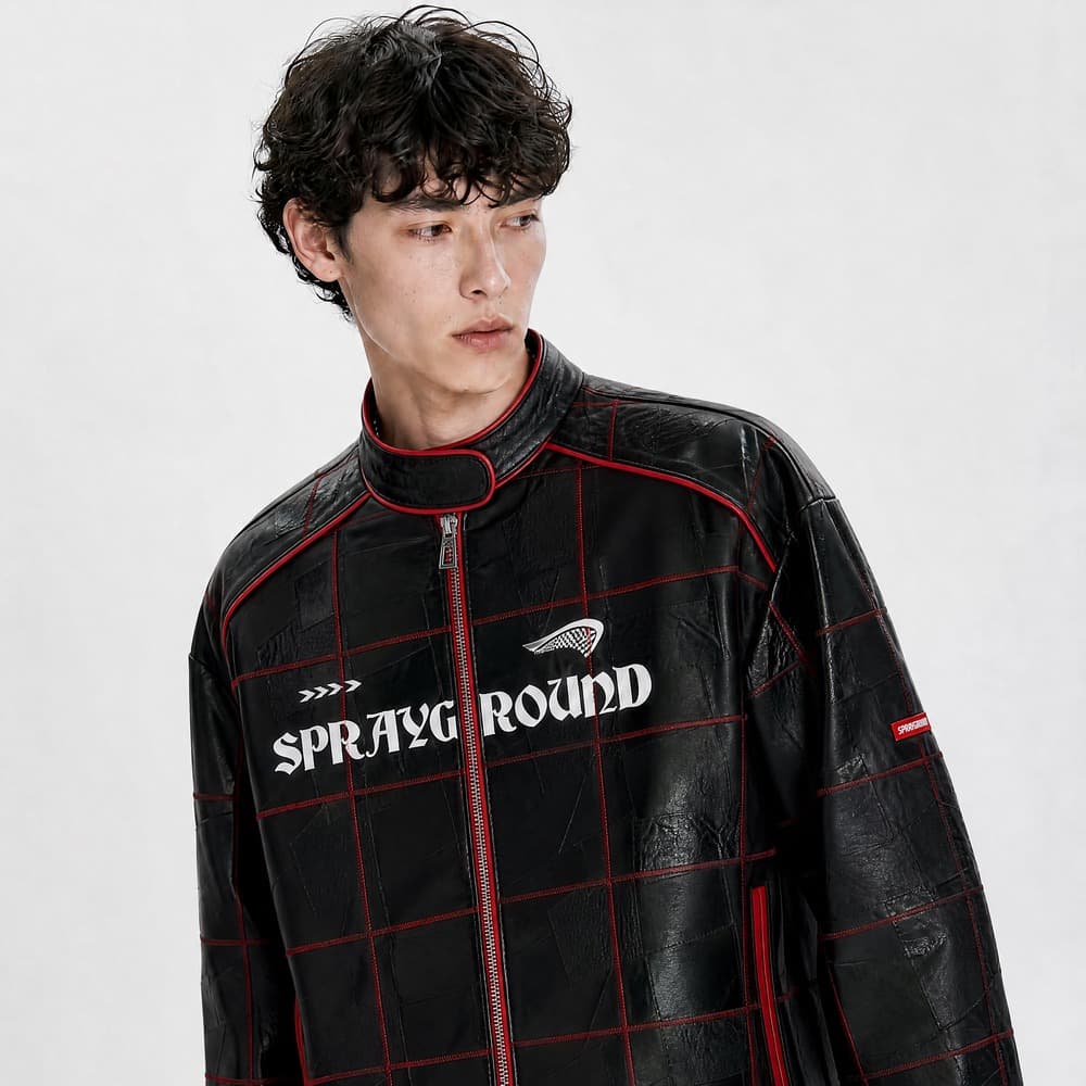 Кожаная куртки SPRAYGROUND Кожа Куртка Унисекс - изображение 3