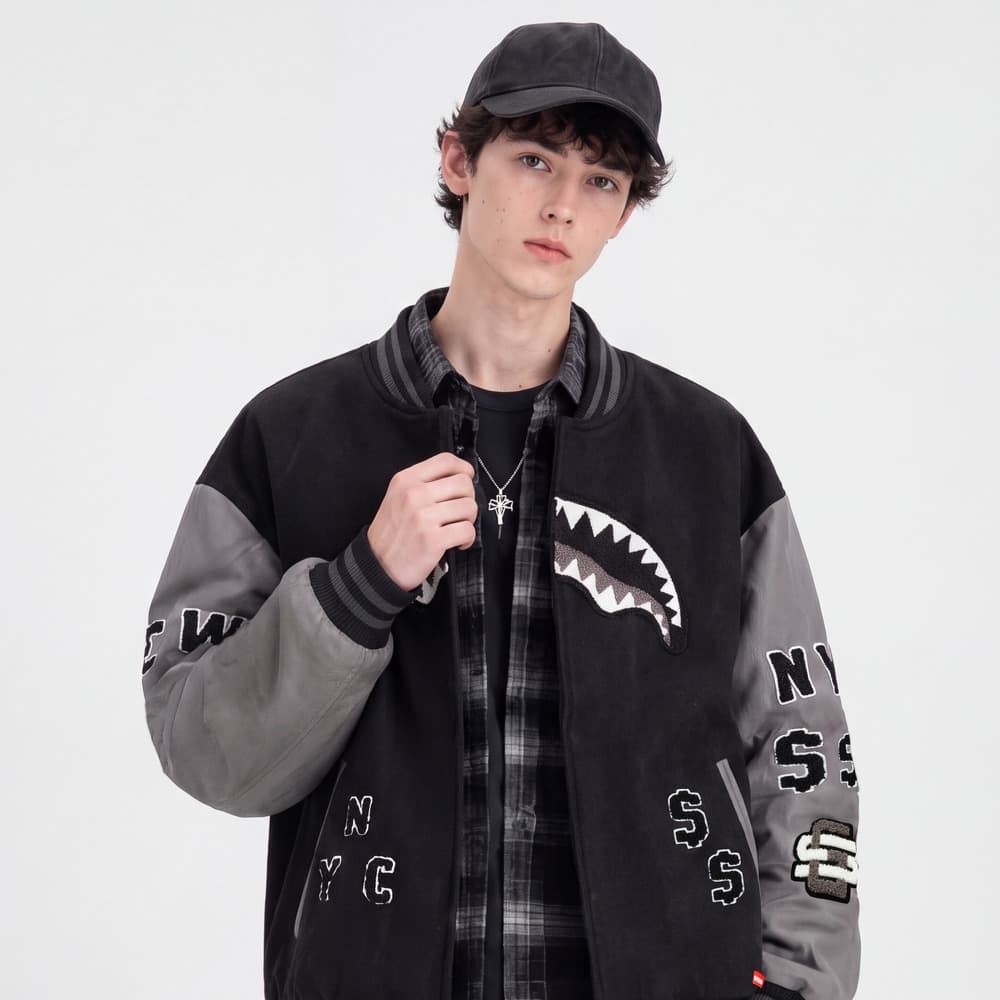 Бомбер SPRAYGROUND Бейсбольная куртка Унисекс - изображение 4