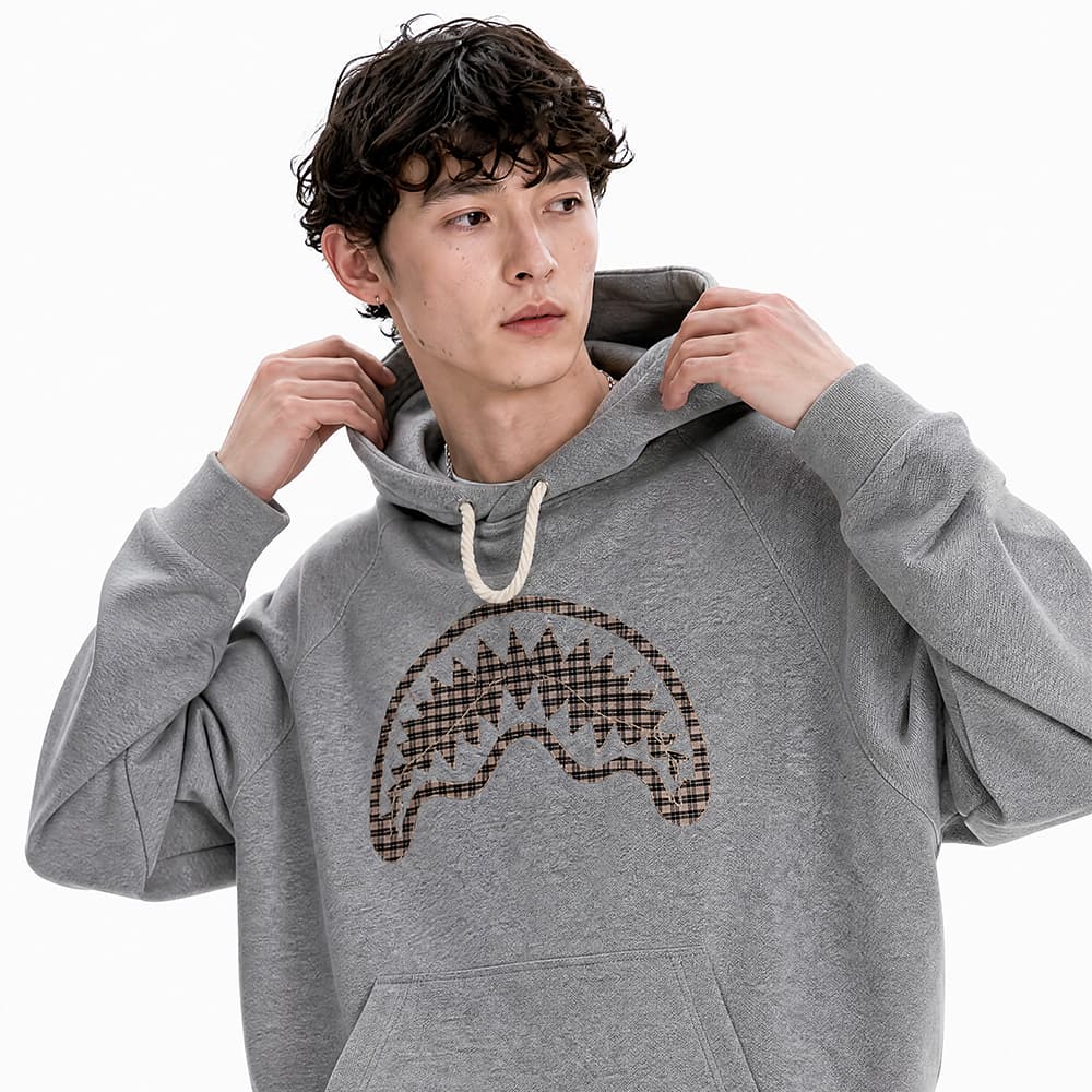 Худи SPRAYGROUND Вересковый серый Мужской Толстовки - изображение 6