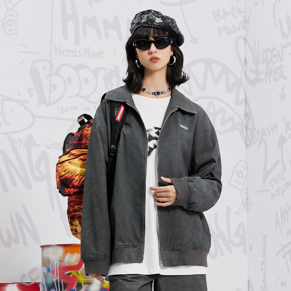 Куртка SPRAYGROUND Куртки и пальто унисекс темно-серый - изображение 3