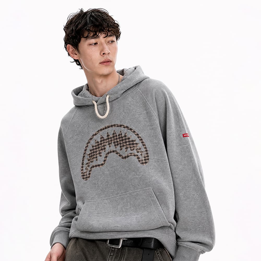 Худи SPRAYGROUND Вересковый серый Мужской Толстовки - изображение 5