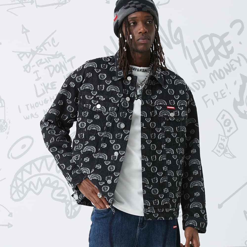 Джинсовая куртка SPRAYGROUND logo - изображение 4