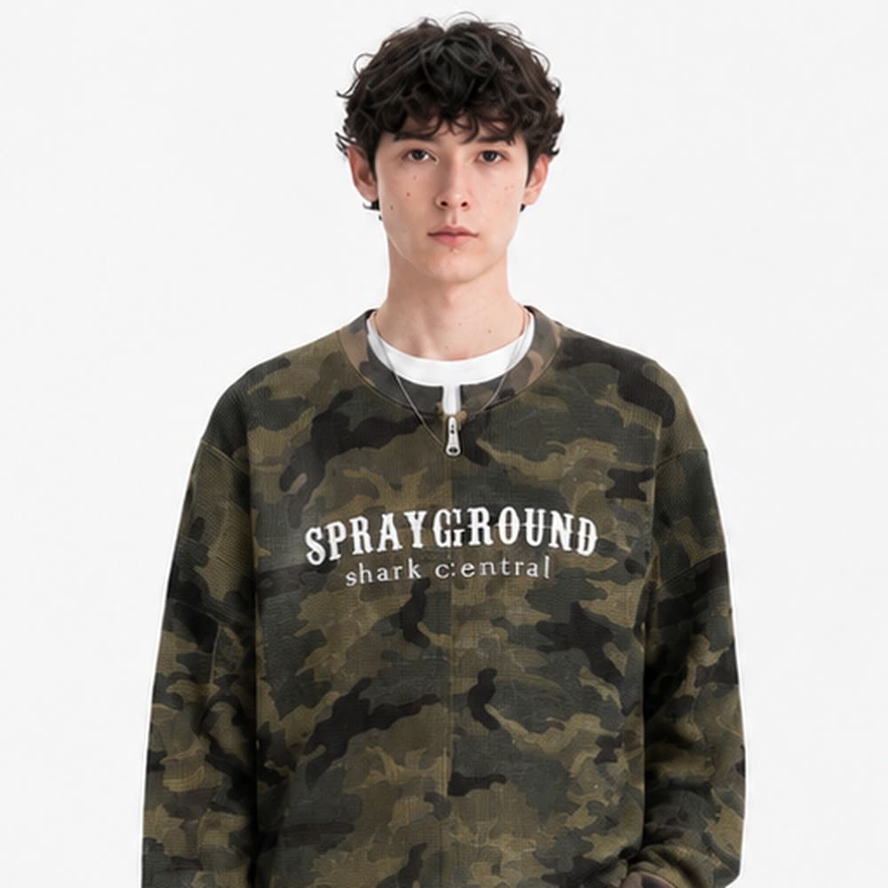 Футболка SPRAYGROUND Армейский зеленый Мужской Футболки - изображение 4