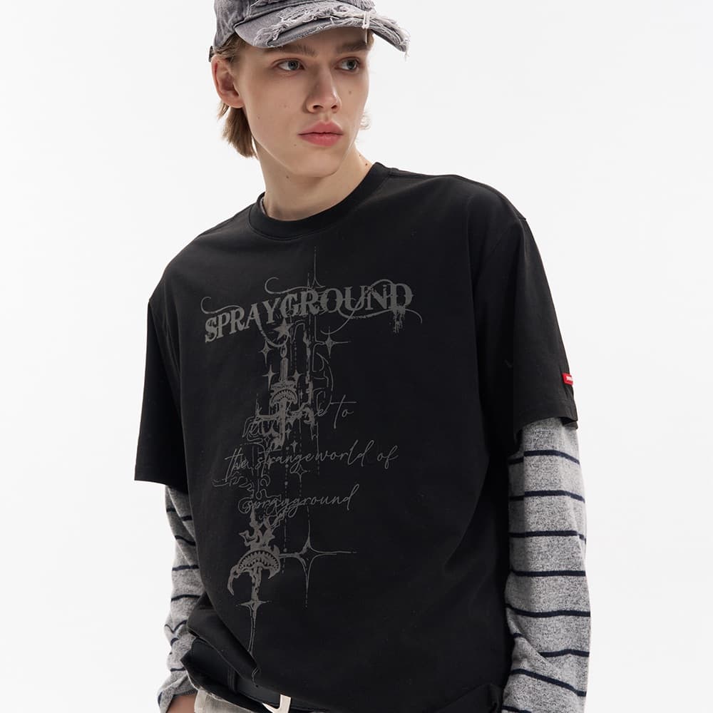 Футболка SPRAYGROUND Короткие рукава T-рубашки унисекс - изображение 17