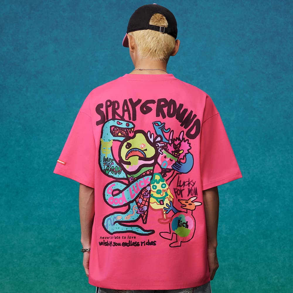 Футболка SPRAYGROUND x YEWANZI T-рубашка унисекс - изображение 4