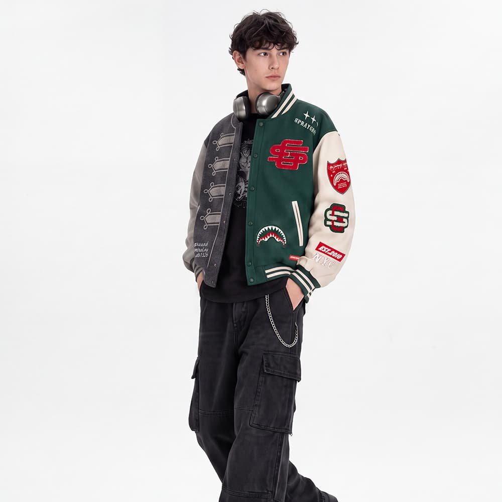 Бомбер SPRAYGROUND Бейсбольная куртка Унисекс - изображение 3