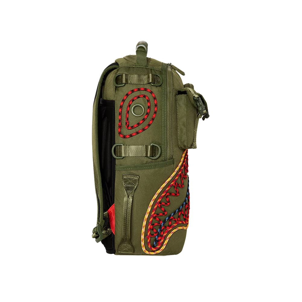Рюкзак SPRAYGROUND Полиэфирное волокно Рюкзак Обычный (стандартный) Мужской Армейский зеленый - изображение 5