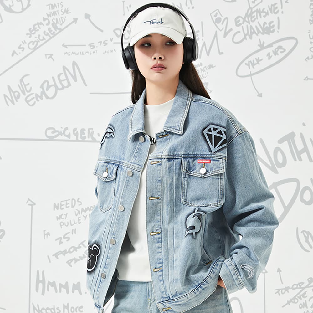 Джинсовая куртка SPRAYGROUND Logo - изображение 3