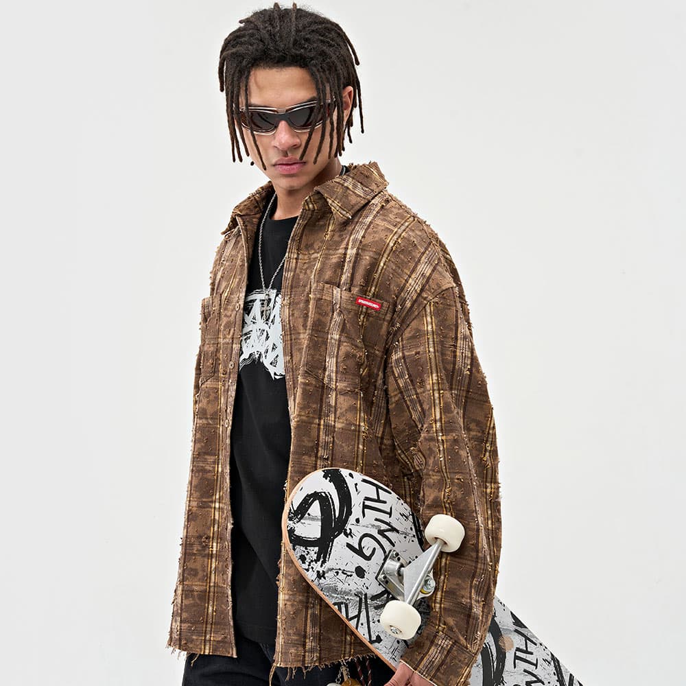 Рубашка SPRAYGROUND Коричневый Мужской Рубашки - изображение 6