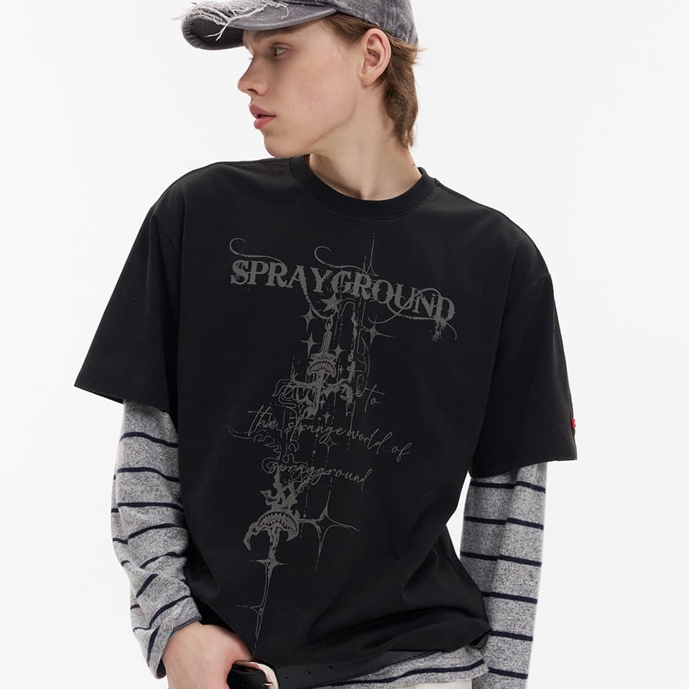 Футболка SPRAYGROUND Короткие рукава T-рубашки унисекс - изображение 16