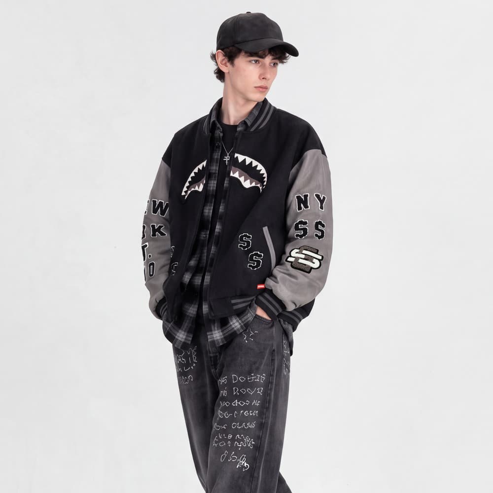 Бомбер SPRAYGROUND Бейсбольная куртка Унисекс - изображение 5