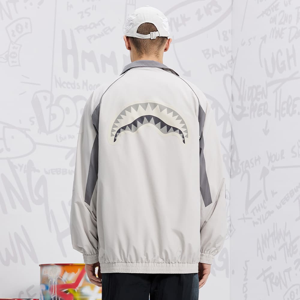 Куртка SPRAYGROUND Куртки Пальто Мужской Серый белый - изображение 6