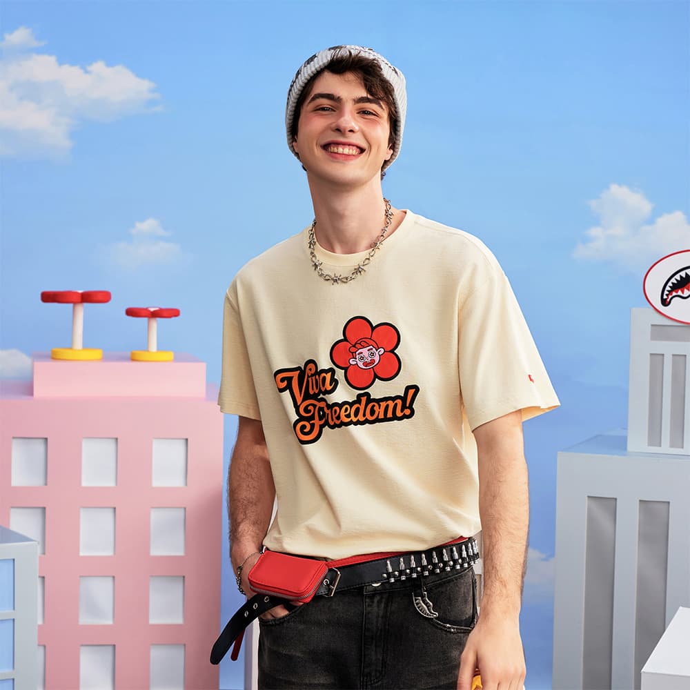 Футболка SPRAYGROUND Короткие рукава T-рубашки унисекс - изображение 3