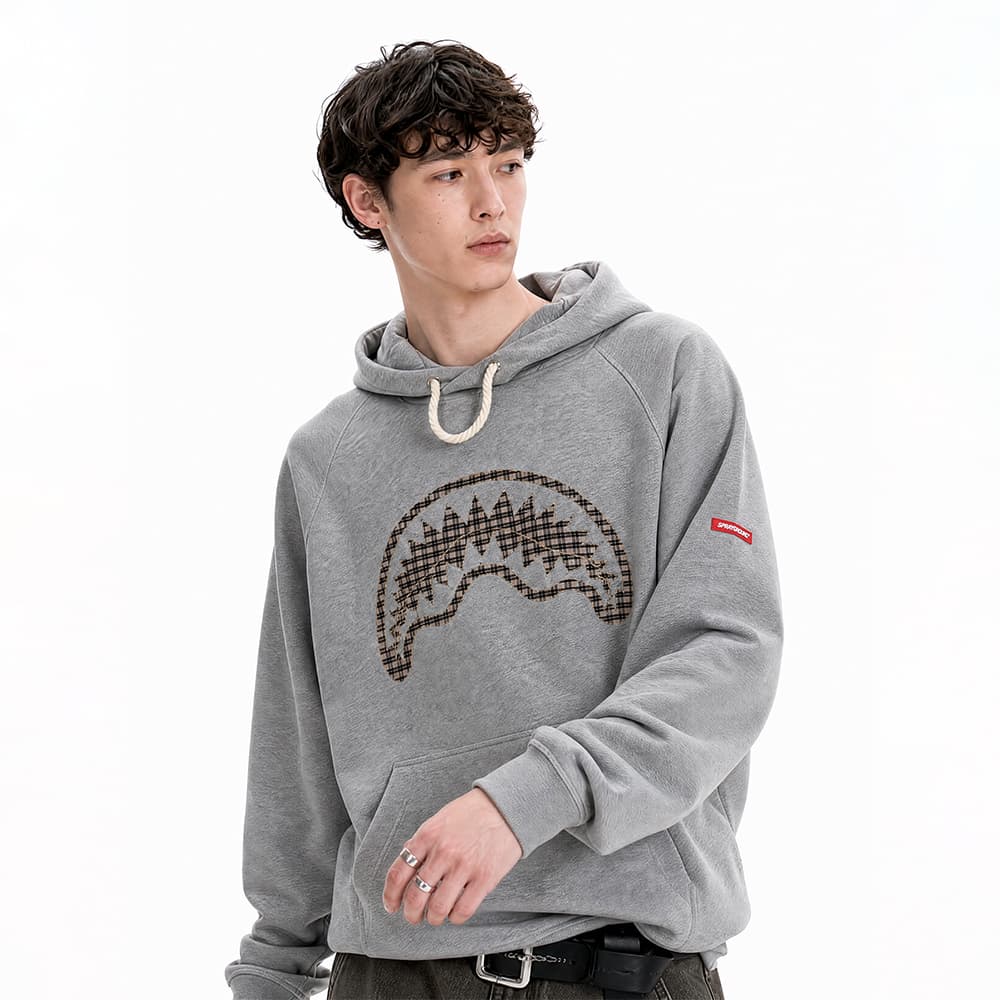 Худи SPRAYGROUND Вересковый серый Мужской Толстовки - изображение 4