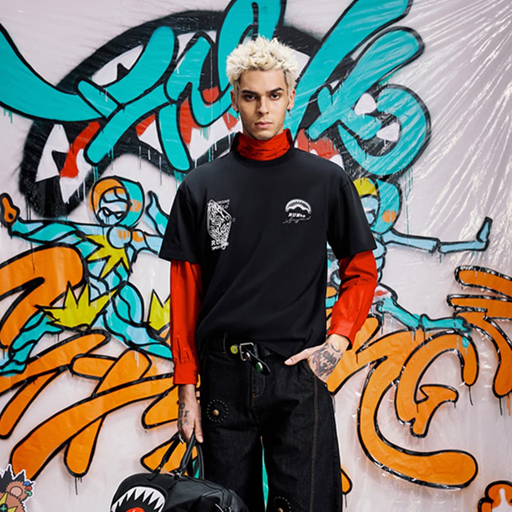 Футболка SPRAYGROUND Мужские T-рубашки - изображение 8