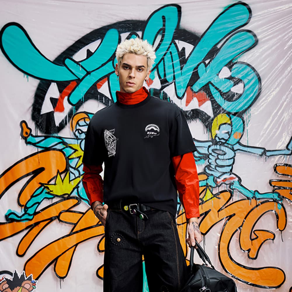 Футболка SPRAYGROUND Мужские T-рубашки - изображение 9