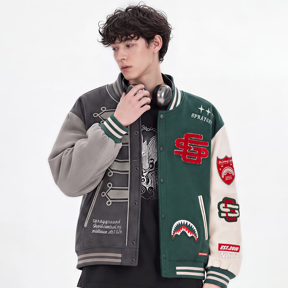 Бомбер SPRAYGROUND Бейсбольная куртка Унисекс - изображение 5
