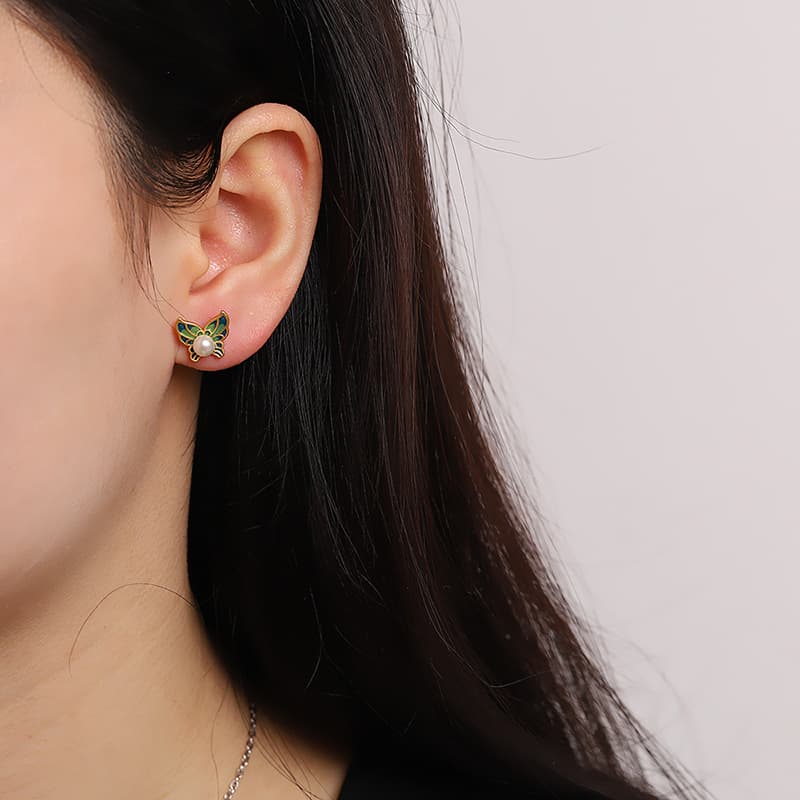 Серьги Xiaoyinjiang Butterfly Earrings 925 Silver - изображение 2