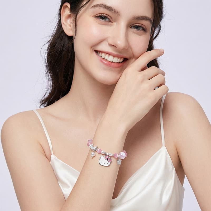 Браслет Sanrio x Hello Kitty Циркон Сплав Браслеты Унисекс - изображение 3