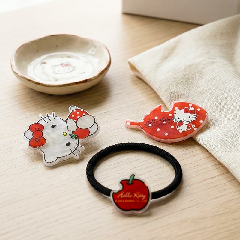Заколка Sanrio Hello Kitty Акриловая резинка для волос Женская - изображение 5