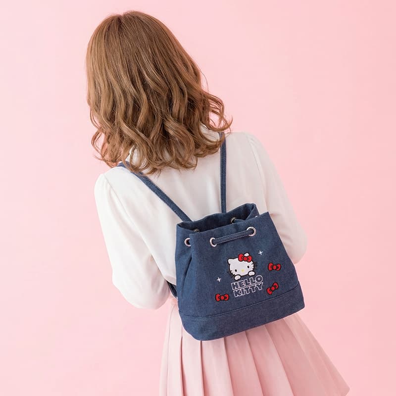 Рюкзак Sanrio Синтетическая кожа Полиэстеровое волокно Рюкзак Стандартный (Стандартный) Женский Джинсовый синий - изображение 4