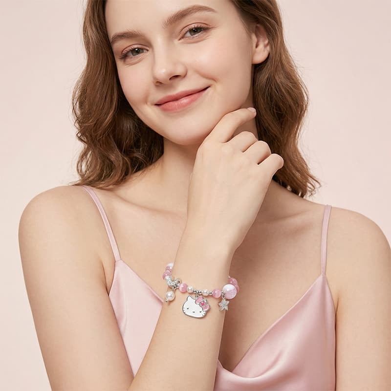 Браслет Sanrio x Hello Kitty Циркон Сплав Браслеты Унисекс - изображение 4