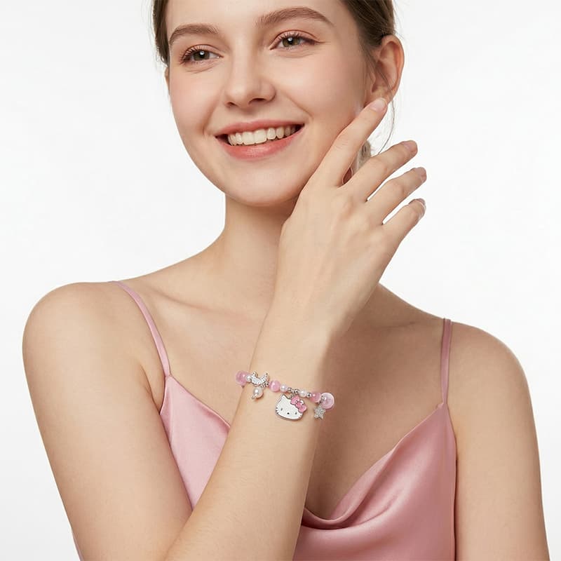 Браслет Sanrio x Hello Kitty Циркон Сплав Браслеты Унисекс - изображение 5