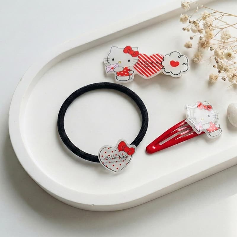 Заколка Sanrio Hello Kitty Акриловая резинка для волос Женская - изображение 6