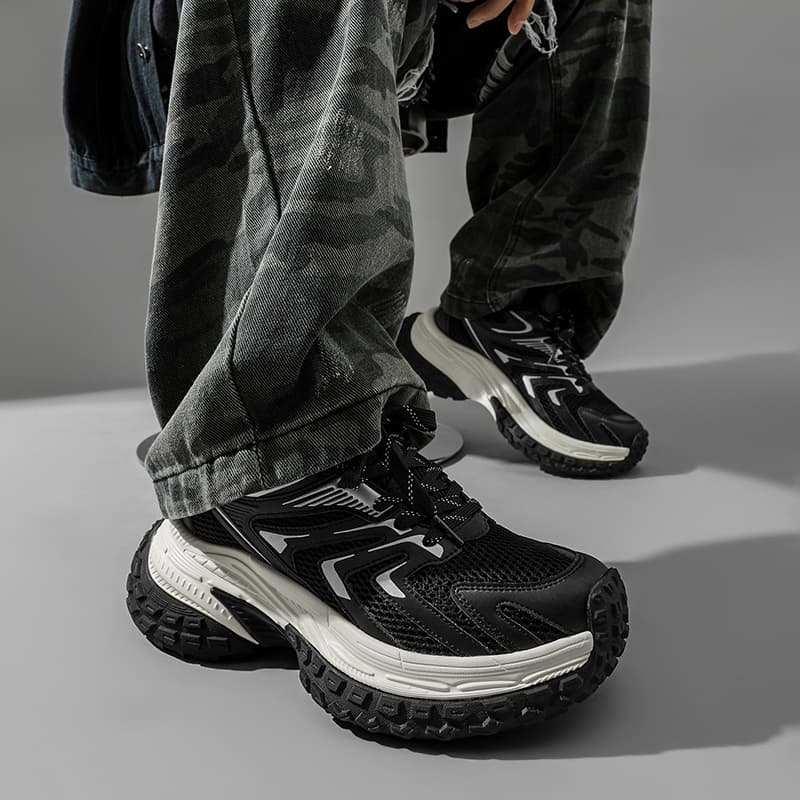 Кроссовки ZHR Glacier Future Collection Амортизация Устойчивость к истиранию Дышащий Легкий Низкий Топ Массивные кроссовки Унисекс - изображение 6