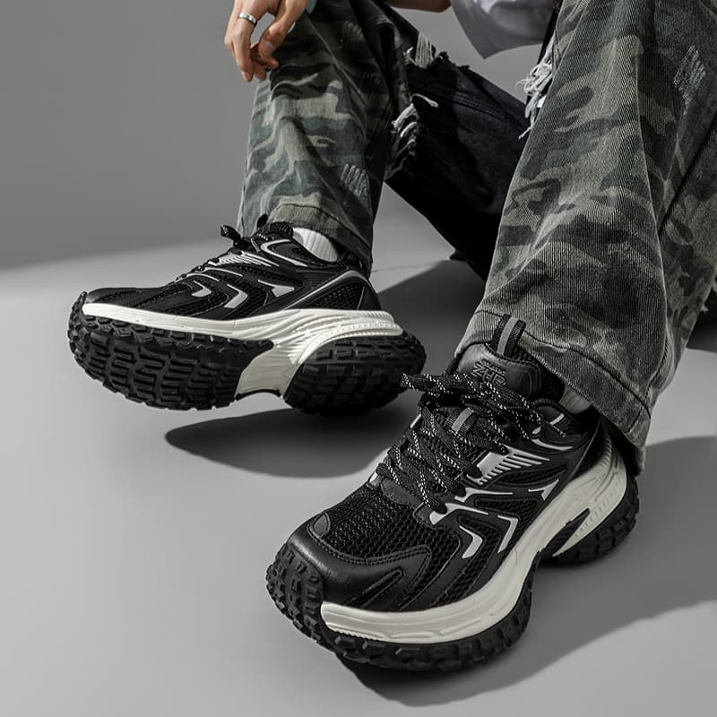 Кроссовки ZHR Glacier Future Collection Амортизация Устойчивость к истиранию Дышащий Легкий Низкий Топ Массивные кроссовки Унисекс - изображение 5
