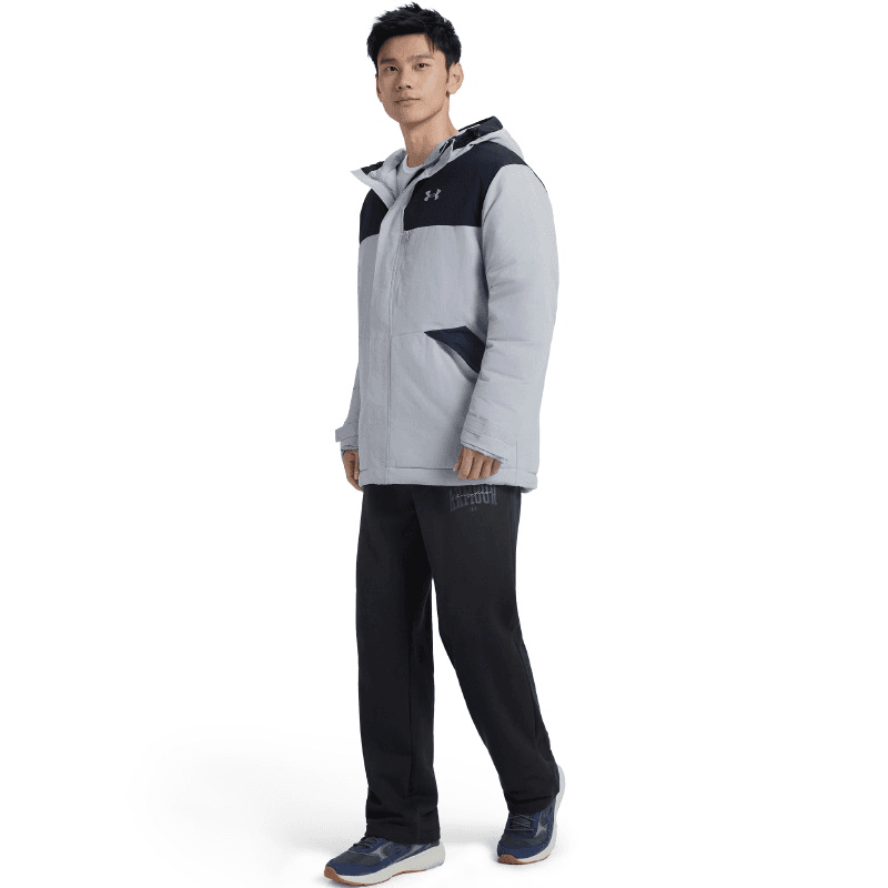 Зимняя куртка Under Armour FW25 Пуховик Мужской Современный Серый - изображение 4