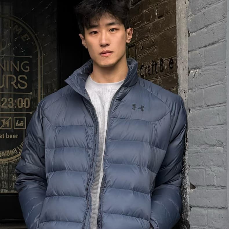 Зимняя куртка Under Armour Core Down Куртка Мужской Серый ливень - изображение 2