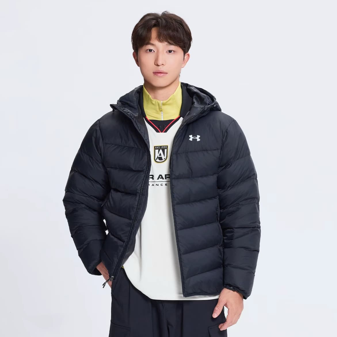 Зимняя куртка Under Armour Пуховик Мужской Черный - изображение 2