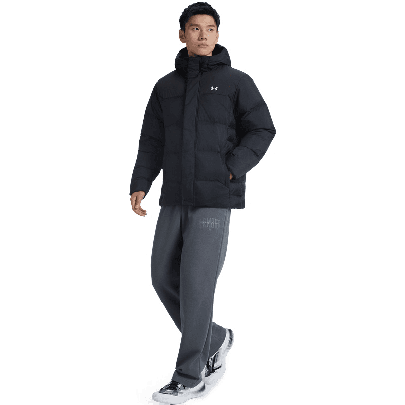 Зимняя куртка Under Armour fw25 Пуховик Унисекс Черный - изображение 4