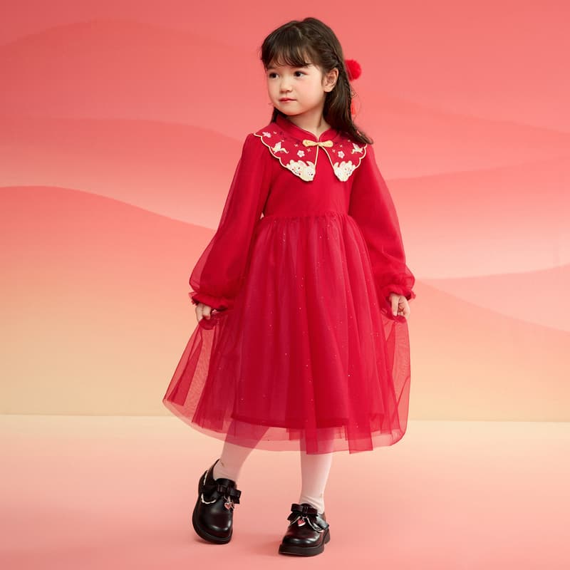 BALABALA Платье Красный тон Детское 3-7 лет - изображение 4