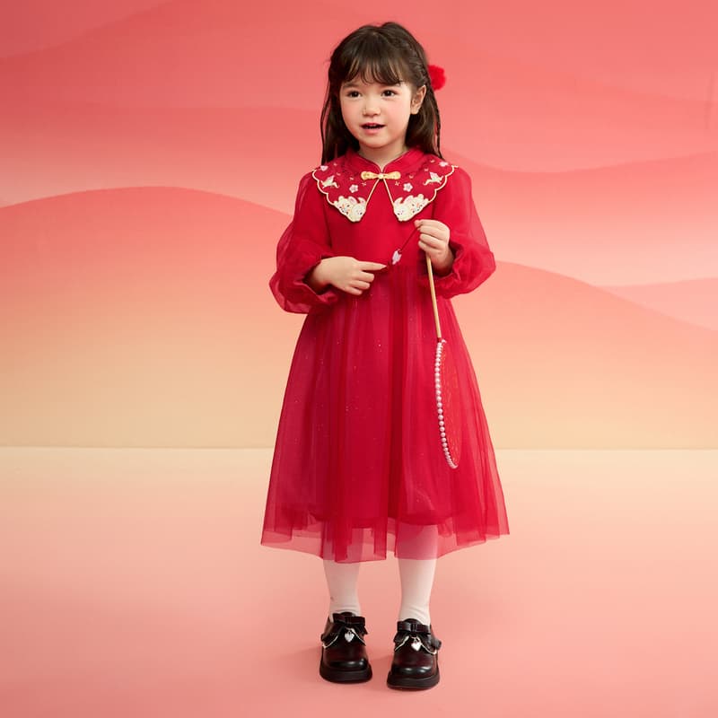 BALABALA Платье Красный тон Детское 3-7 лет - изображение 3